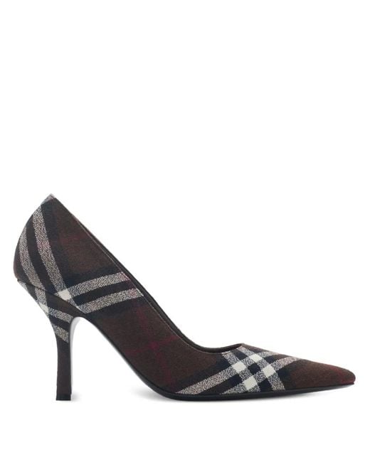 Burberry Metallic Check Dame Pumps