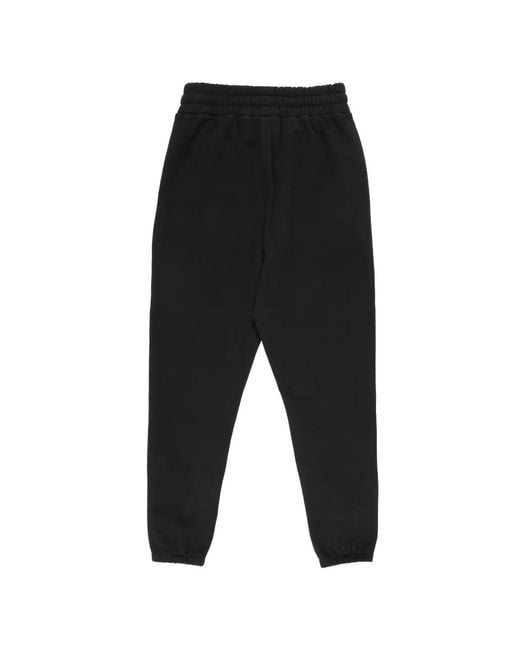 Marsh Maille Black Logo-Patch Track Pants for men