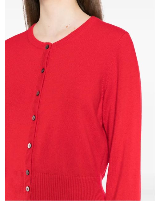 N.Peal Cashmere Ivy カーディガン Red