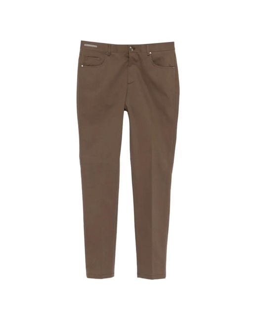 Corneliani Brown Five-Pocket Trousers for men