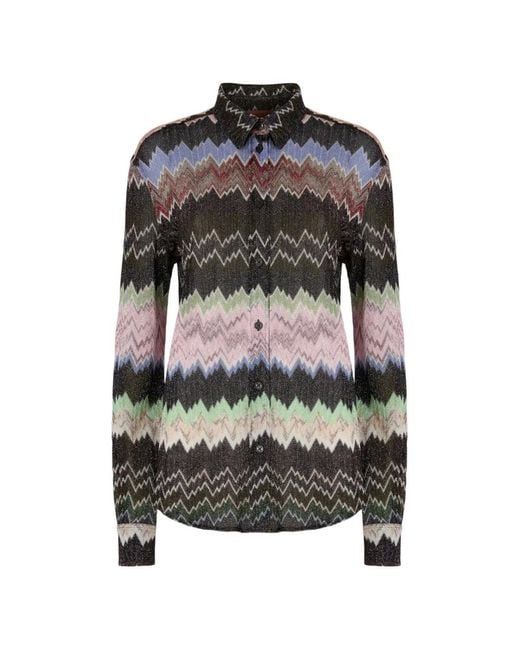 Missoni Black Zig Zag Shirt