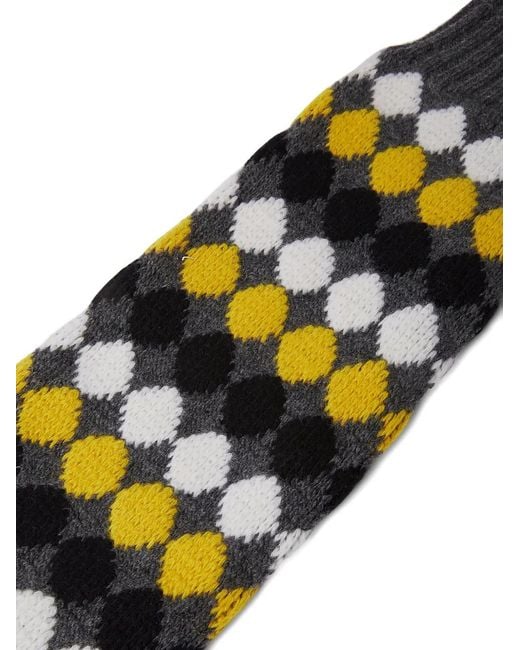 Plan C Gray Patterned-Jacquard Arm Warmer