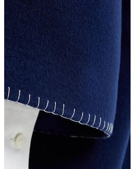 Marni Blue Embroidered Coat