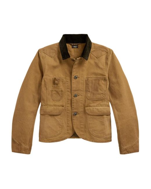 RRL Brown Caitlyn Canvas Jacket