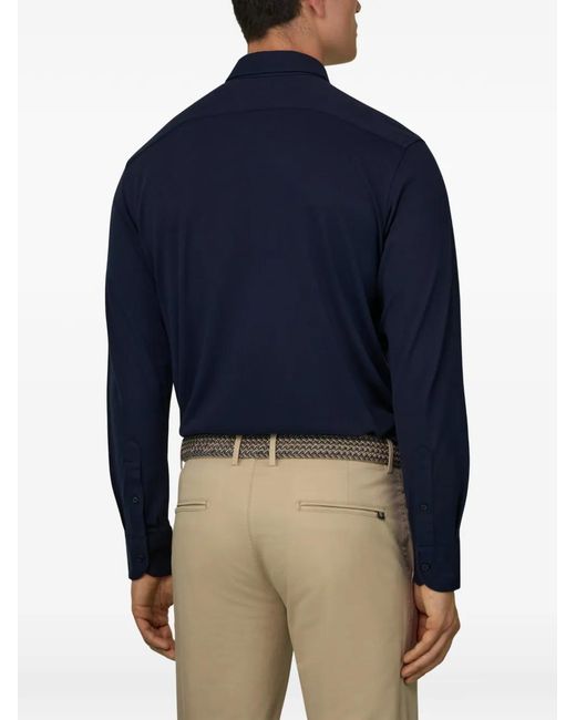 Boggi Blue Button Shirt for men