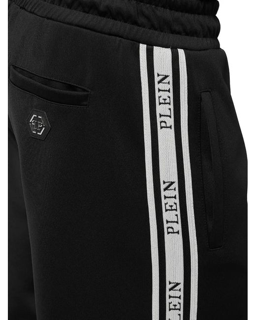 Philipp Plein メンズ ブラック ジャカードロゴ トラックパンツの通販