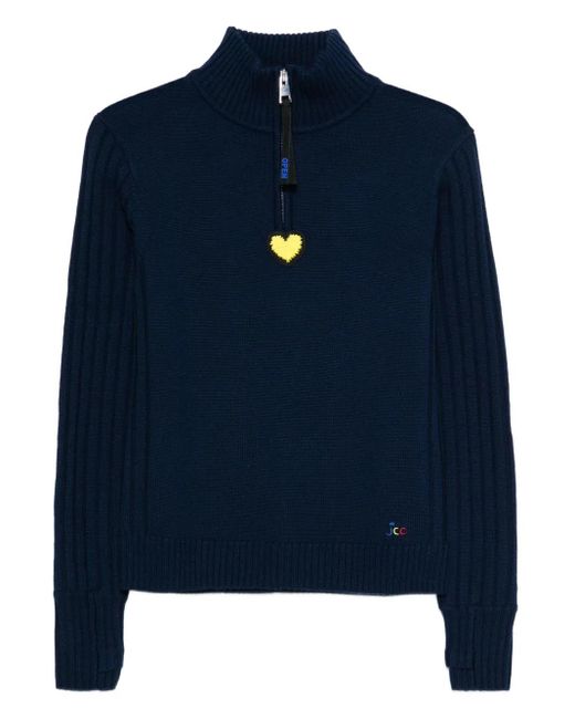 X Jcc Maglione Merib Con Mezza Zip di Rossignol in Blue