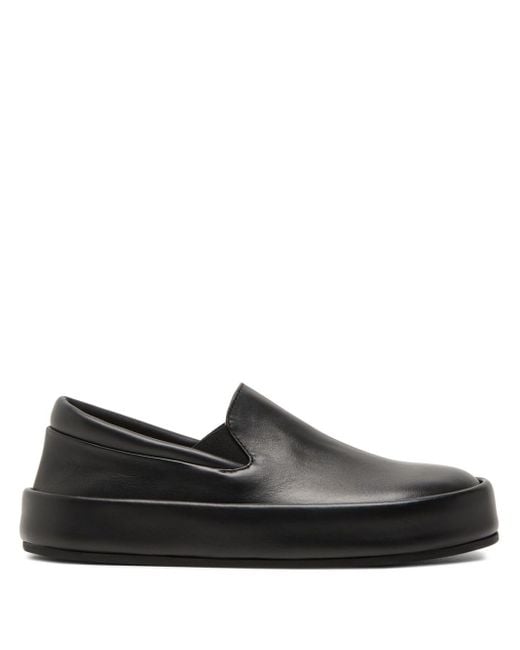 Marsèll Black Cassapelle Leather Loafers