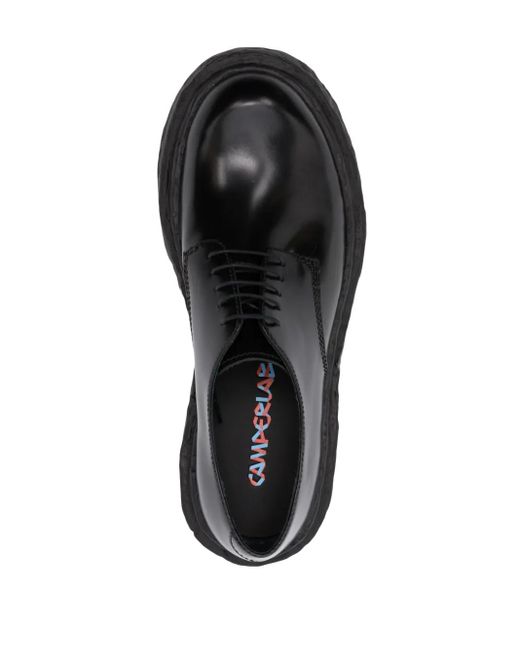 CAMPERLAB Black Vámonos Leather Derby Shoes