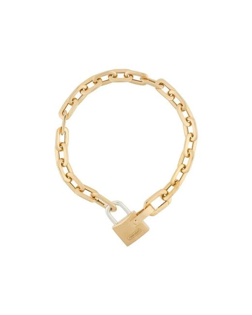 Ambush Metallic Small Padlock Chain Bracelet