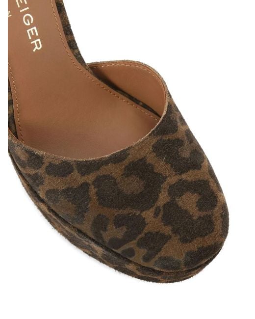 Kurt Geiger Shoreditch レオパード パンプス Brown