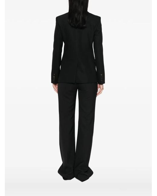 Max Mara Black Double-Breasted Wool Jacket