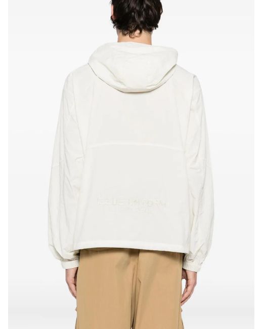 Izzue White Logo-Embroidered Jacket for men