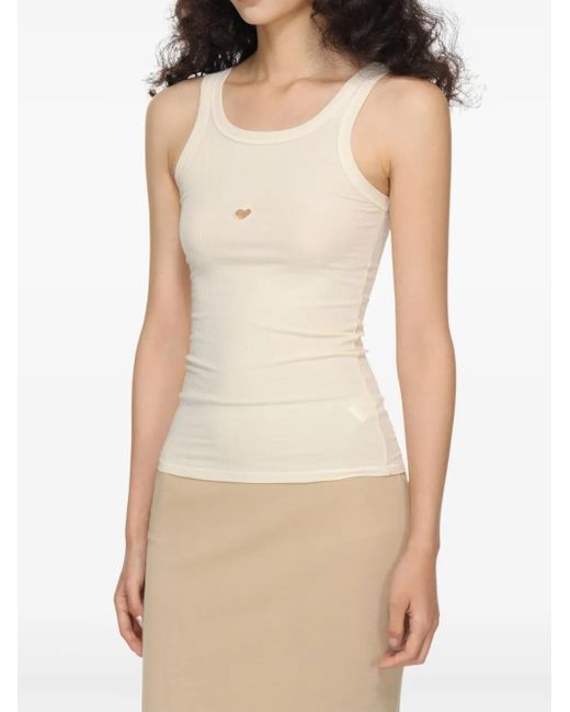 Baserange Natural Cut-Out Tank Top