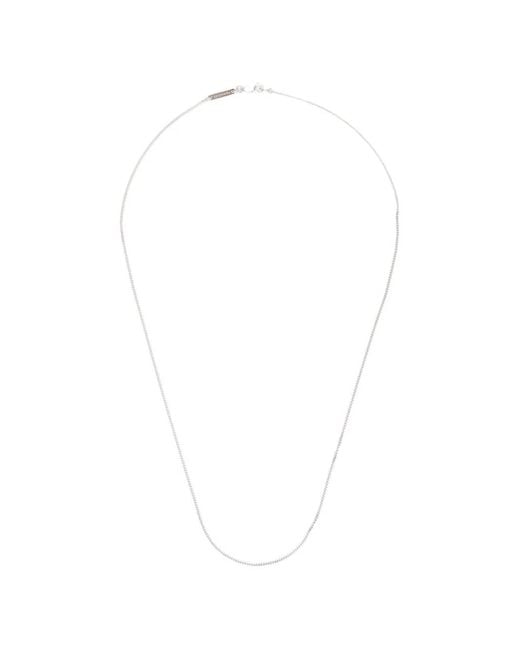 Tom Wood White Jil Chain Necklace