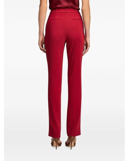Cinq À Sept Red Kerry Pressed-Crease Trousers