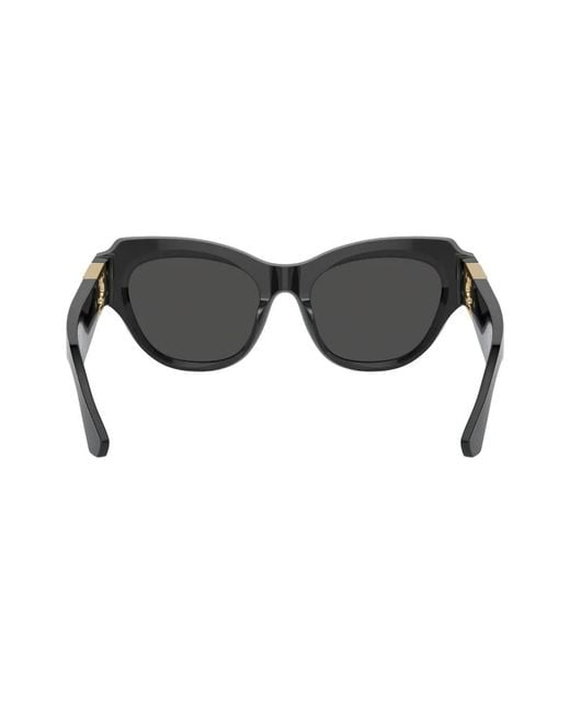 Burberry Black Rose Monogram Cat-Eye Sunglasses