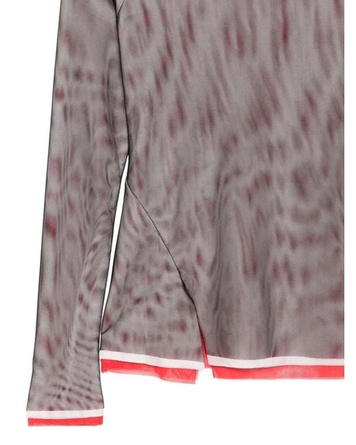 MSGM Brown Layered Top