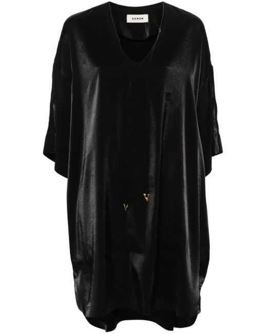 Aeron Black Destino Kleid mit Kordelzug