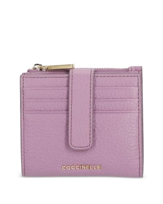 Coccinelle Purple Leather Wallet