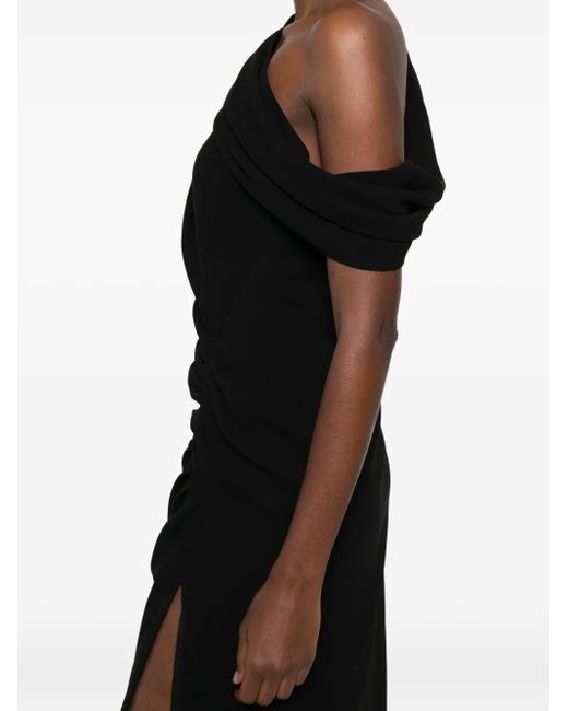 strapless open back dress Signature Cameron Cold Shoulder Mini Dress - Black