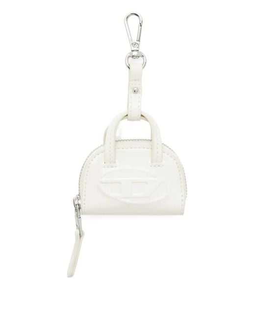 DIESEL White Dome 1Dr Charms Keyring