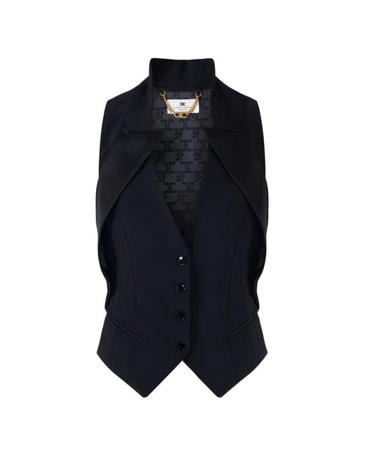 Elisabetta Franchi Blue Waistcoat