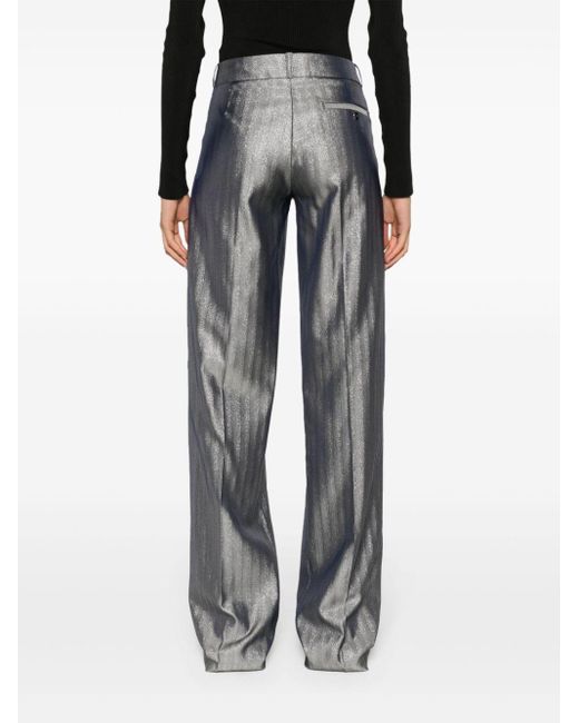 Pantalon de tailleur à motif de chevrons Coperni en coloris Gray