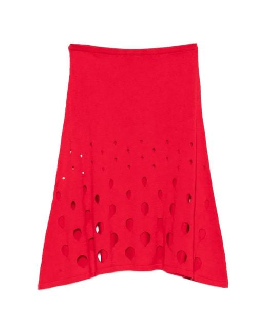 GIMAGUAS Red Aros Mini Skirt