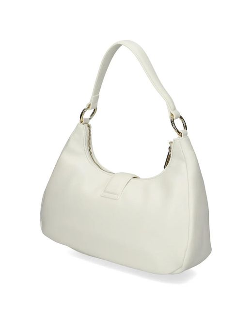 Just Cavalli Natural Woven Buckle-Snake Bag