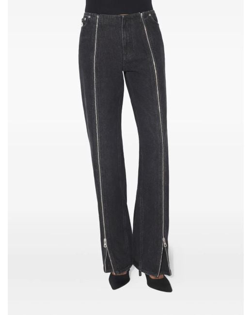 Jean Paul Gaultier Black Zipped Cotton Jeans