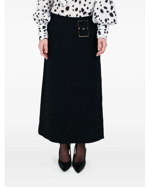 ROWEN ROSE Black Jupe Longue À Taille Basse