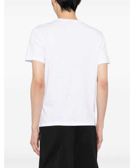 Emporio Armani Katoenen T-shirt Met Applicatie in het White voor heren