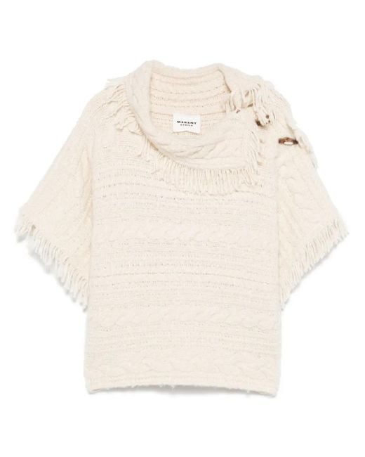 Isabel Marant White Blanche Poncho