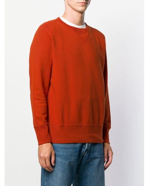 Levi's Crew Neck Sweatshirt in Orange for Men - Lyst