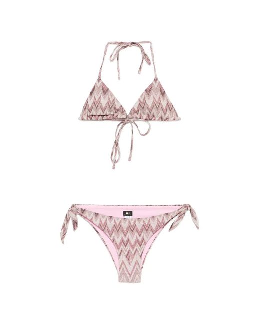 IU RITA MENNOIA Pink Tie-Fastening Bikini