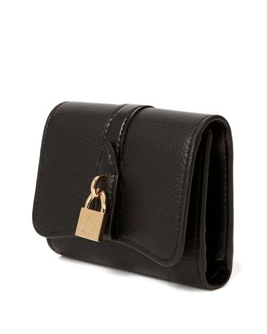 Stella McCartney Black Ryder Padlock Wallet