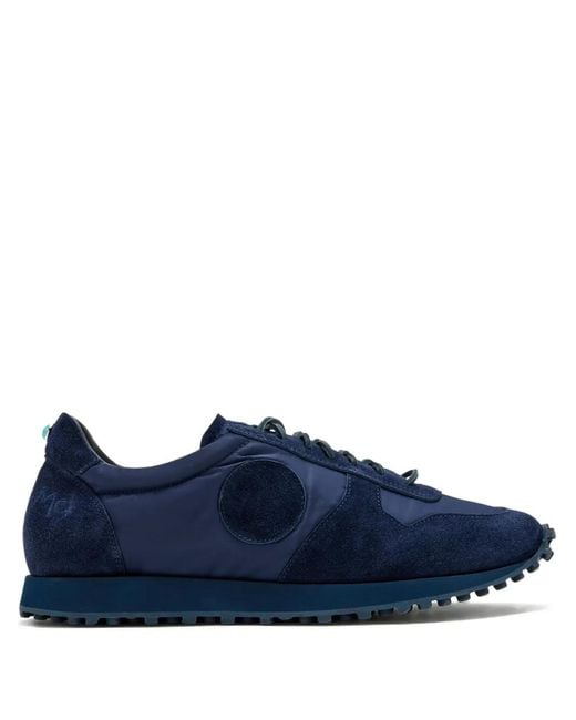Blu Scarpa Blue Lace-Up Sneakers for men