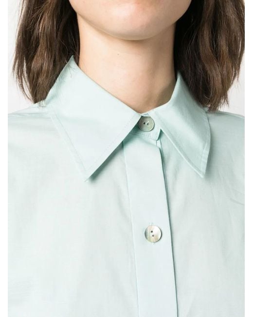 Vince Button-Down Blouse in het Blue