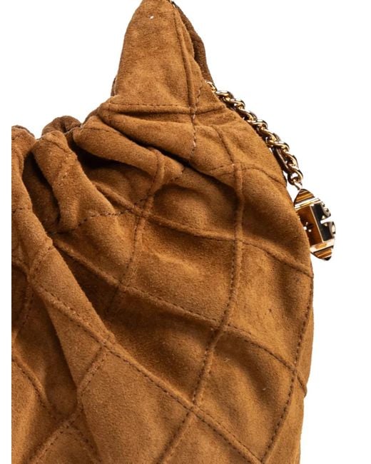 Tory Burch Brown Small Chain-Strap Tote Bag
