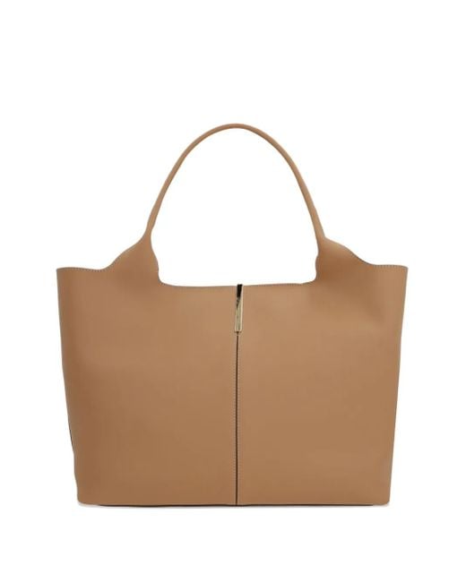 Tod's レザー トートバッグ Brown