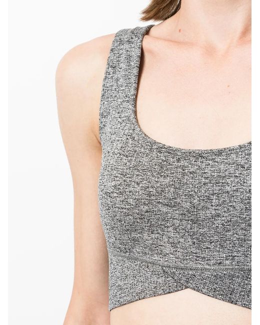 The Upside Gray Ayama Pia Cropped Top
