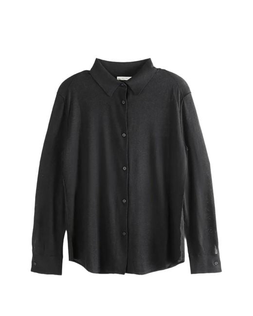 The Row Black Nafari Buttoned Shirt