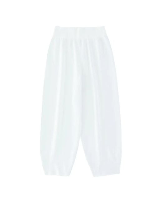 Studio Nicholson White Pantalon De Jogging Fuselé Moura