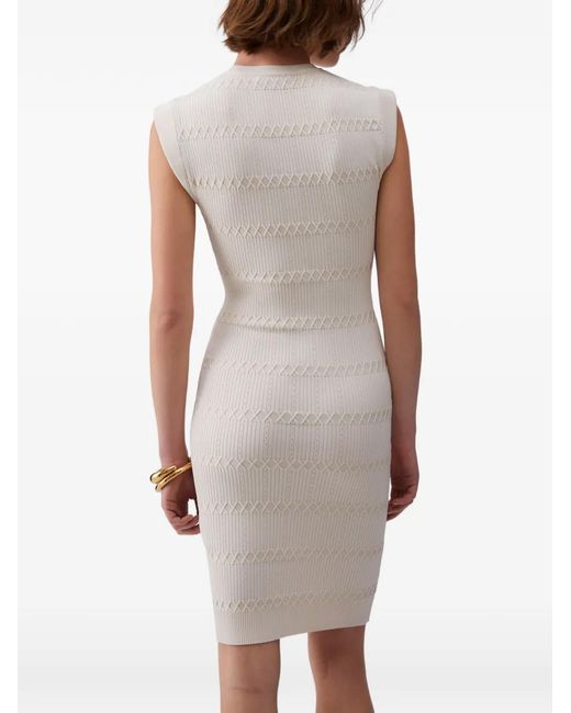 Liu Jo White Short Knit Dress