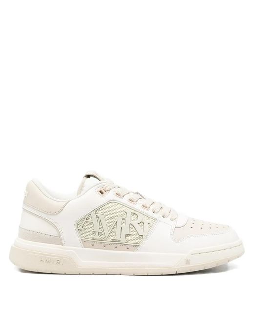 Amiri White Low Top Sneaker With Mesh Panels for men