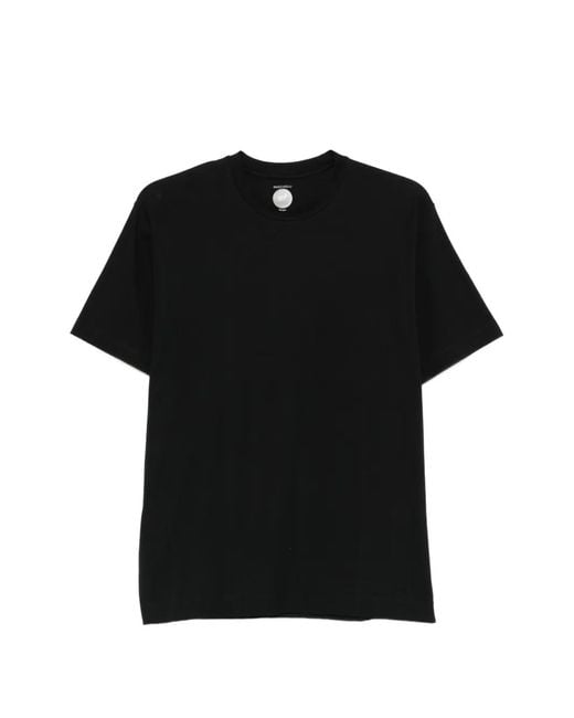 Mazzarelli Black Round-Neck T-Shirt for men