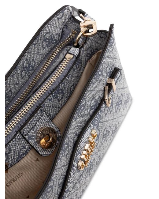 Guess Kleine Katya 4G Crossbodytas Met Logo in het Gray