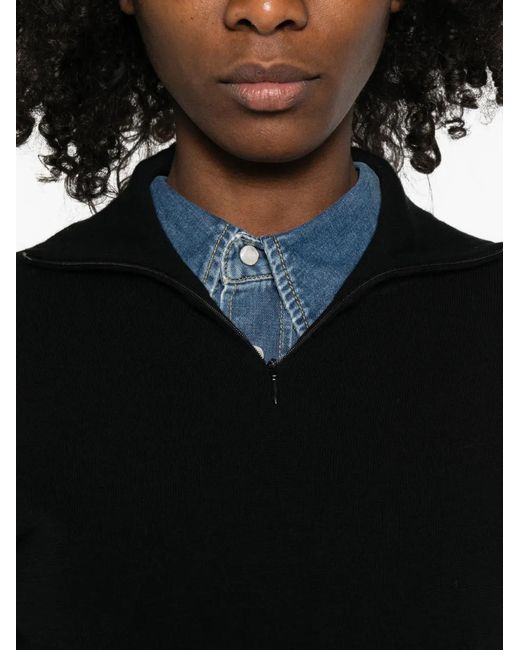Pull À Col Zippé 6397 en coloris Black