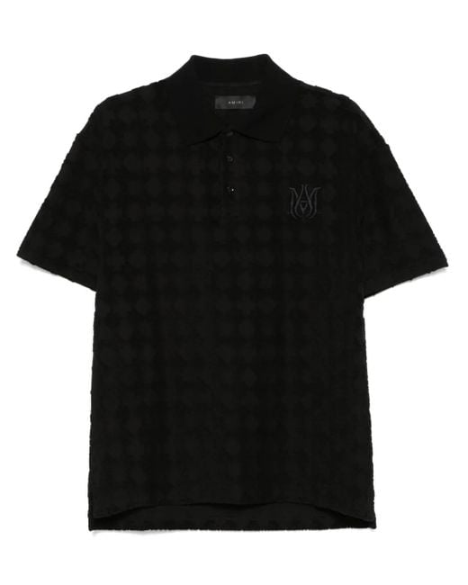 Amiri Black Polo Logo for men